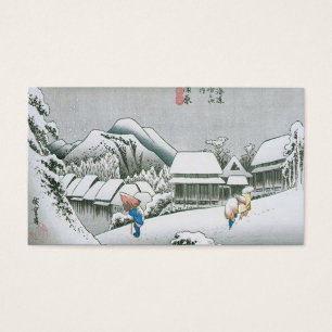 Nachtschnee bei Kambara, Japan circa 1831-1834.