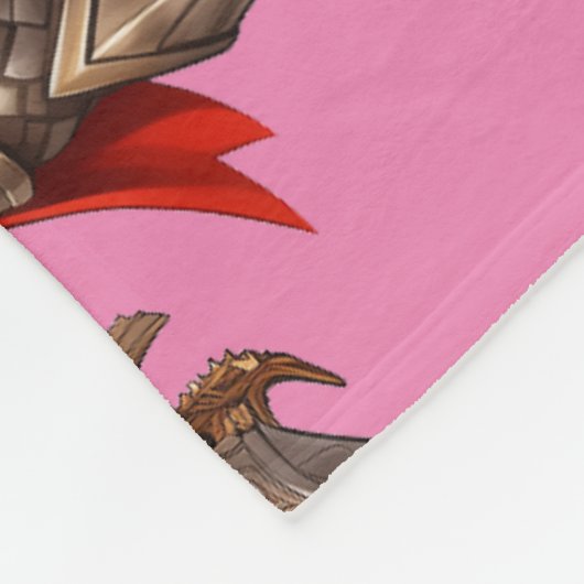 Nachtschützende Kinderdrachen Fleecedecke (Ecke)