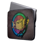 Nachtschwärmelrospektrum Laptopschutzhülle (Vorderseite Links)