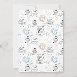 Nachtschwärmer Babydusche Einladung