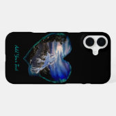 Nachtschwärmer , Dolphin-Liebe , Text hinzufügen iPhone Hülle (Rückseite (Horizontal))