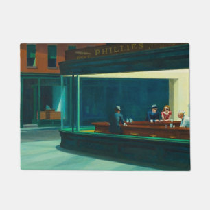 Nachtschwärmer Edward Hopper Fußmatte