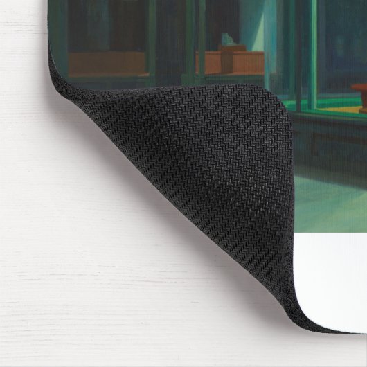 Nachtschwärmer - Edward Hopper Mousepad (Ecke)