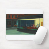 Nachtschwärmer - Edward Hopper Mousepad (Mit Mouse)