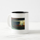 Nachtschwärmer - Edward Hopper Zweifarbige Tasse (Vorderseite Links)