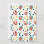 Nachtschwärmer-Geburtstagsparty Einladung für Kind (Rückseite)