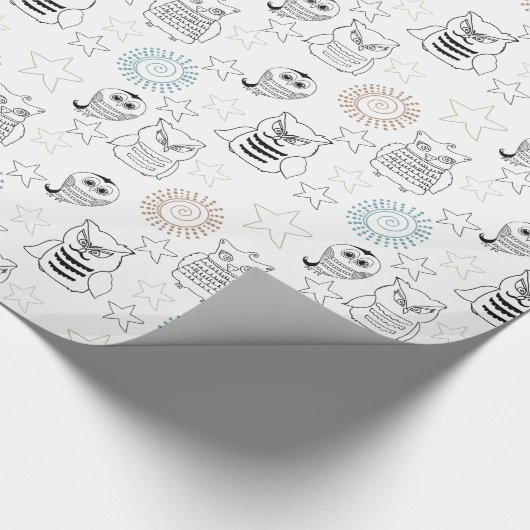 Nachtschwärmer Geschenkpapier (Ecke)