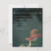 Nachtschwärmer Halloween-UAWG RSVP Karte (Rückseite)