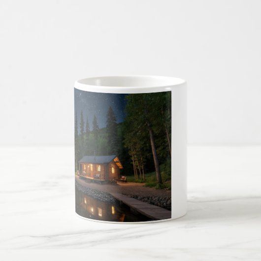 Nachtschwärmer im Wald Kaffeetasse (Mittel)