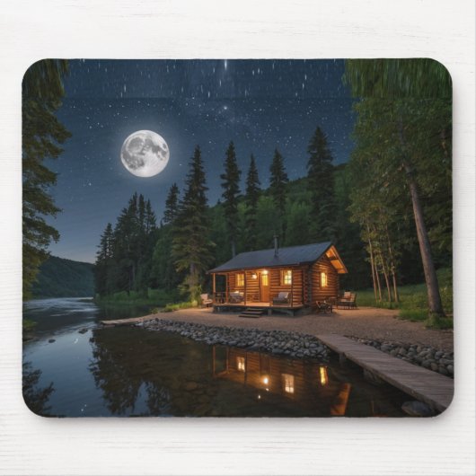 Nachtschwärmer im Wald Mousepad (Vorne)