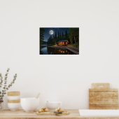 Nachtschwärmer im Wald Poster (Küche)