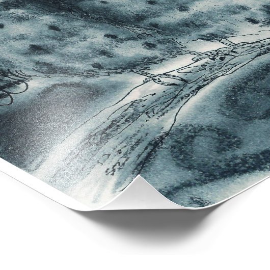 Nachtschwärmer-Liebe Fotodruck (Ecke)