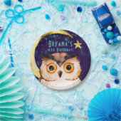 Nachtschwärmer Lila Schlaf-Epoche Slumber Geburtst Pappteller (Party)