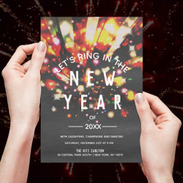 Nachtschwärmer Neujahr-Party Einladung