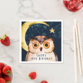 Nachtschwärmer Niedliche Schlaf-Epoche Slumber Geb Serviette (Beispiel)