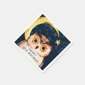 Nachtschwärmer Niedliche Schlaf-Epoche Slumber Geb Serviette (Ecke)