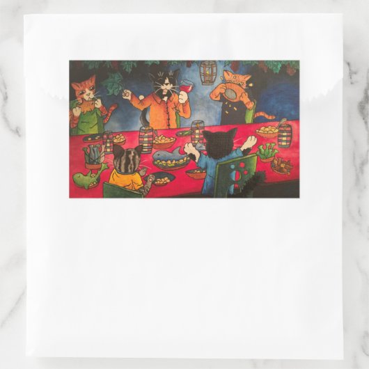 Nachtschwärmer Rechteckiger Aufkleber (Tasche)