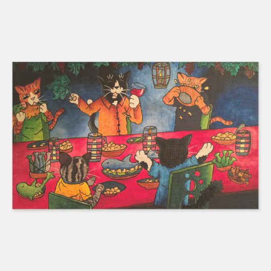 Nachtschwärmer Rechteckiger Aufkleber (Vorderseite)