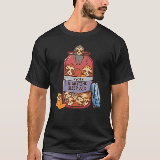 Nachtschwärmer-Schlaf T-Shirt (Vorderseite)
