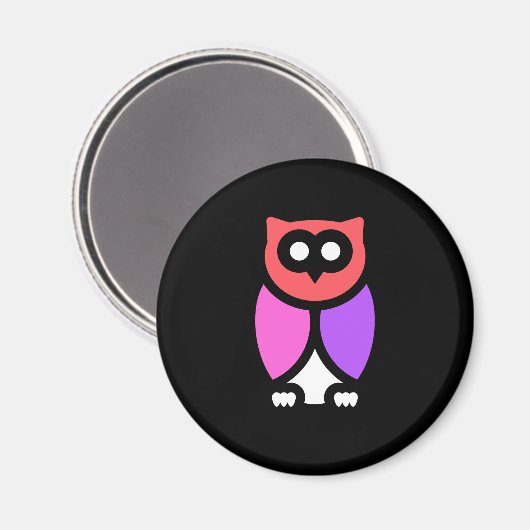 Nachtschwärmer, schönes Rosa und Rot, Abstrakter P Magnet (Vorderseite/Rückseite)