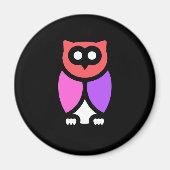 Nachtschwärmer, schönes Rosa und Rot, Abstrakter P Magnet (Vorne)