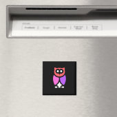Nachtschwärmer, schönes Rosa und Rot, Abstrakter P Magnet (In Situ (Geschirrspüler))