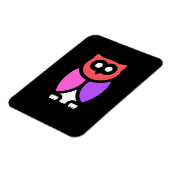 Nachtschwärmer, schönes Rosa und Rot, Abstrakter P Magnet (Linke Seite)