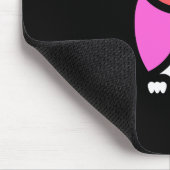 Nachtschwärmer, schönes Rosa und Rot, Abstrakter P Mousepad (Ecke)