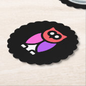 Nachtschwärmer, schönes Rosa und Rot, Abstrakter P Untersetzer (angewinkelt)