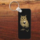 Nachtschwärmer-Silhouette Schlüsselanhänger (Vorderseite)