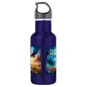 Nachtschwärmer und Morgenadler: Celestial Journeys Edelstahlflasche (Rückseite)