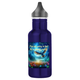 Nachtschwärmer und Morgenadler: Celestial Journeys Edelstahlflasche