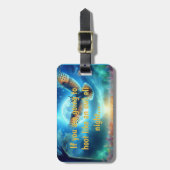 Nachtschwärmer und Morgenadler: Celestial Journeys Gepäckanhänger (Vorderseite vertikal)