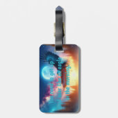 Nachtschwärmer und Morgenadler: Celestial Journeys Gepäckanhänger (Rückseite vertikal)