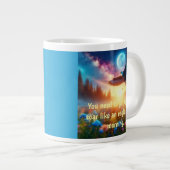 Nachtschwärmer und Morgenadler: Celestial Journeys Jumbo-Tasse (Vorderseite Rechts)