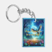 Nachtschwärmer und Morgenadler: Celestial Journeys Schlüsselanhänger (Vorderseite links)