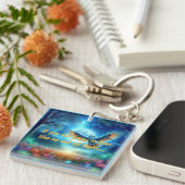 Nachtschwärmer und Morgenadler: Celestial Journeys Schlüsselanhänger (Vorderseite rechts)