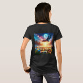 Nachtschwärmer und Morgenadler: Celestial Journeys T-Shirt (Schwarz voll)