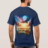 Nachtschwärmer und Morgenadler: Celestial Journeys T-Shirt (Rückseite)