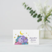 Nachtschwärmer Vögel Aquarellbilder Visitenkarte (Stehend Vorderseite)