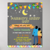 Nachtschwärmer-Vorlage Poster (Vorne)