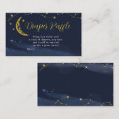 Nachtschwärmer-Windeln über dem Mond Begleitkarte (Vorne/Hinten)