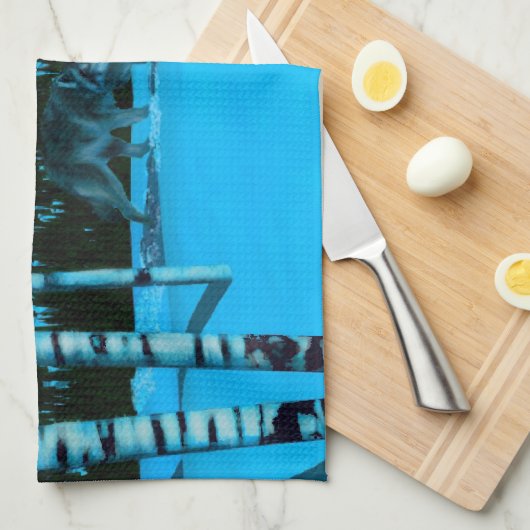 Nachtschwärmerin Geschirrtuch (Viertel Falte)