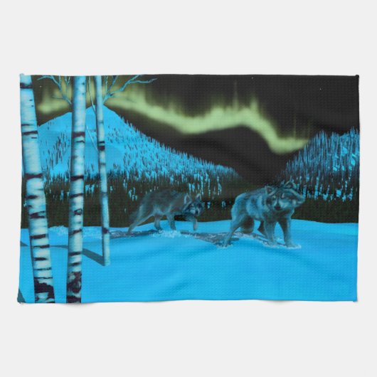 Nachtschwärmerin Geschirrtuch (Horizontal)