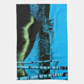 Nachtschwärmerin Geschirrtuch (Vertikal)