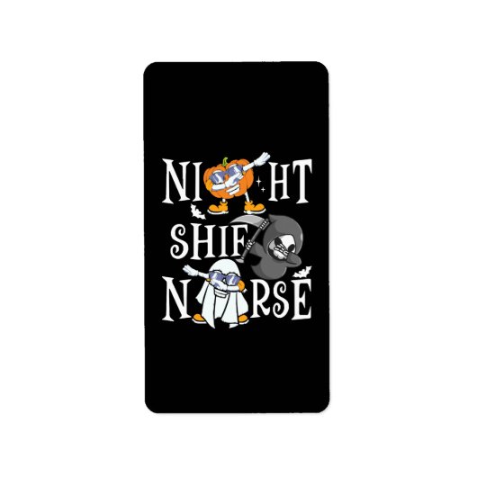 Nachtschwester Adressaufkleber (Vorne)