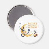 Nachtschwester - Coffee & Compassion Healthcare Magnet (Vorderseite/Rückseite)