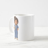 Nachtschwester Kaffeetasse (Vorderseite Links)