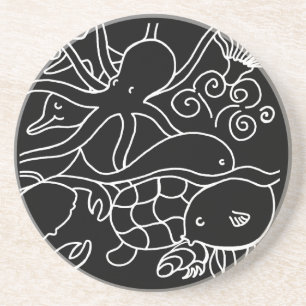 Nachtschwimmen Getränkeuntersetzer