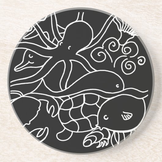 Nachtschwimmen Getränkeuntersetzer (Vorne)